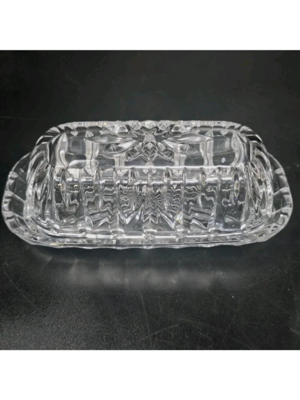 Marquis by Waterford Sheridan Clear Crystal Covered Butter Dish 7.5